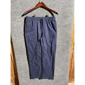 Vans Range Elastic Pants Mens 30x32 Navy Relaxed Fit Chino Elastic Waist Stretch